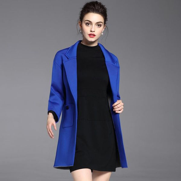 new 2020 winter women solid coat europe design coats woman suit long overcoat, Black;brown
new 2020 winter women solid coat europe design coats woman suit long overcoat, Black;brown