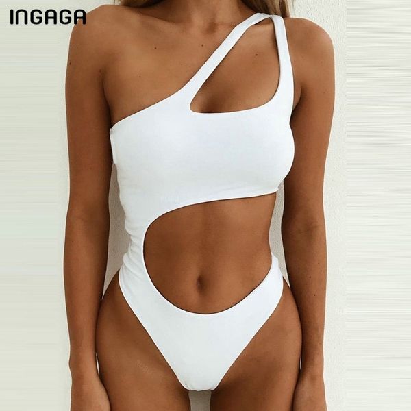 ingaga cut out one piece swimsuit one shoulder swimwear women high cut swimsuit female solid monokini bathing suit y200824, White;black
ingaga cut out one piece swimsuit one shoulder swimwear women high cut swimsuit female solid monokini bathing suit y200824, White;black