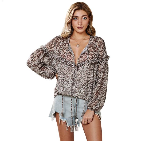 2021 new female leopard jumper pattern low-necked flashlight sleeve big office shirt lady sweater spring sweaters 4xkp, White
2021 new female leopard jumper pattern low-necked flashlight sleeve big office shirt lady sweater spring sweaters 4xkp, White