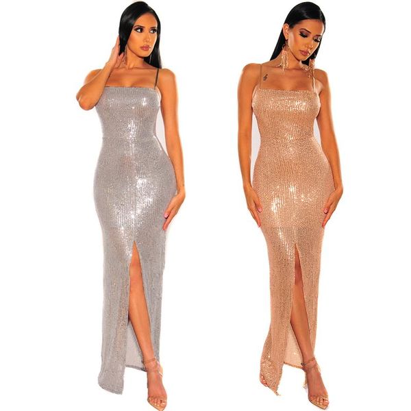 runway shiny gold sequined dress spaghetti strap vent backless lace up dress high slit bodycon maxi evening party outfits, Black;gray
runway shiny gold sequined dress spaghetti strap vent backless lace up dress high slit bodycon maxi evening party outfits, Black;gray