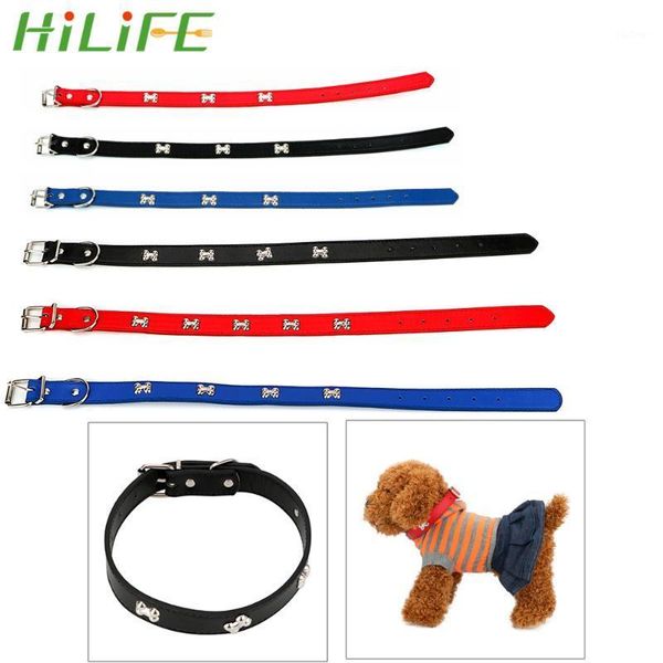 hilife m/l size pu leather bone studded dog collar for small dogs necklace pet product1
hilife m/l size pu leather bone studded dog collar for small dogs necklace pet product1