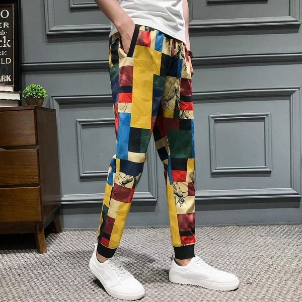 color matching lattice print harem pants fashion summer casual men joggers pants slim fit men brand new pantalon hombre trousers, Black
color matching lattice print harem pants fashion summer casual men joggers pants slim fit men brand new pantalon hombre trousers, Black