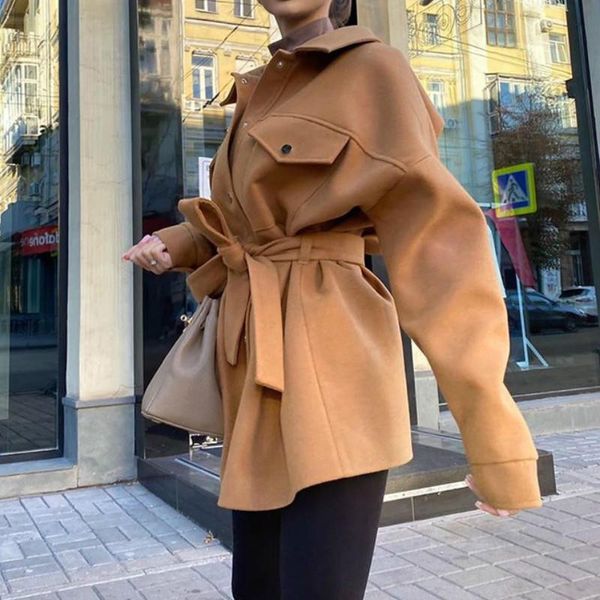 loose woolen jacket coat vintage long sleeve pockets female with belt women fashion jackets coats outerwear chic overcoat g2150, Black
loose woolen jacket coat vintage long sleeve pockets female with belt women fashion jackets coats outerwear chic overcoat g2150, Black