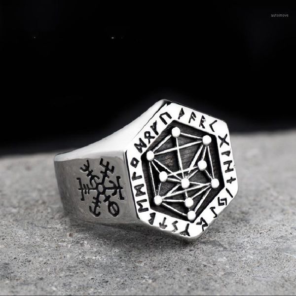 new cross-border nordic viking ring men's personality retro student titanium steel original ring jewelry1, Golden;silver
new cross-border nordic viking ring men's personality retro student titanium steel original ring jewelry1, Golden;silver