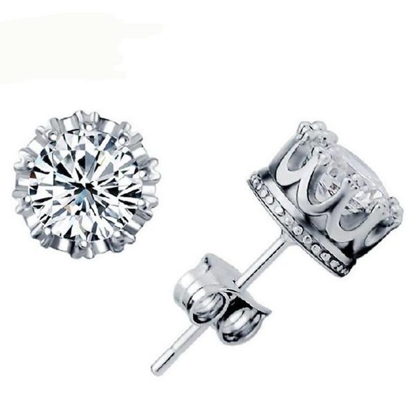 hywo luxury design 925 sterling silver clear cz diamond noble crown stud earrings fashion jewelry sqcpek homes2007, Golden
hywo luxury design 925 sterling silver clear cz diamond noble crown stud earrings fashion jewelry sqcpek homes2007, Golden