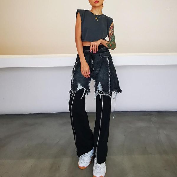 superaen fall 2020 new street style high waisted slim stitched frayed fringe denim front zipper split long jeans for women1, Blue
superaen fall 2020 new street style high waisted slim stitched frayed fringe denim front zipper split long jeans for women1, Blue