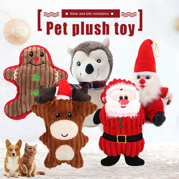 dog chew toys puppy cute cartoon sound toy christmas molar plush doll soft for pet pr sale
dog chew toys puppy cute cartoon sound toy christmas molar plush doll soft for pet pr sale