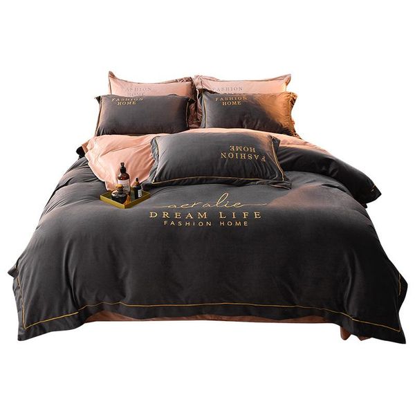 bedding sets falai velvet milk four-piece set autumn and winter warmth thick towel embroidered bed sheet quilt cover
bedding sets falai velvet milk four-piece set autumn and winter warmth thick towel embroidered bed sheet quilt cover