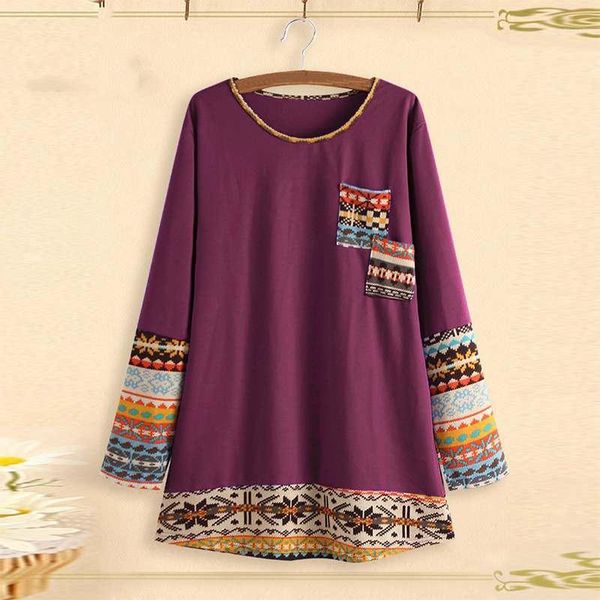 zanzea women bohemian long sleeve patchwork shirt spring o neck printed blouse casual loose tunic female blusas chemise1, White
zanzea women bohemian long sleeve patchwork shirt spring o neck printed blouse casual loose tunic female blusas chemise1, White