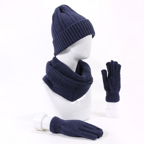 hats, scarves & gloves sets knitted woolen hat scarf winter warm suit three-piece, Blue;gray
hats, scarves & gloves sets knitted woolen hat scarf winter warm suit three-piece, Blue;gray