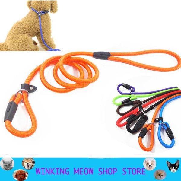 dog training leash slip pet dog nylon rope lead strap adjustable traction collar for s\m\l\xl
dog training leash slip pet dog nylon rope lead strap adjustable traction collar for s\m\l\xl