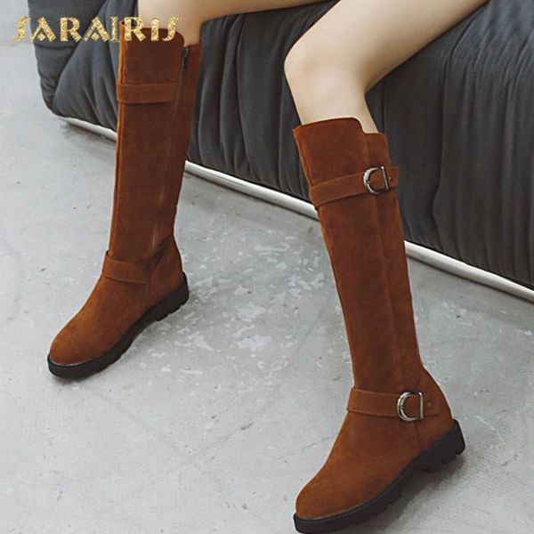 boots sarairis 2021 design trendy metal buckle decoration zip knee high woman sheos increasing non slip ladies shoes female, Black
boots sarairis 2021 design trendy metal buckle decoration zip knee high woman sheos increasing non slip ladies shoes female, Black