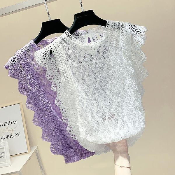 lace mumuzi lace shirt 2021 summer new womens slimming blouses mesh sleeveless hollow out white shirt purple elegant
lace mumuzi lace shirt 2021 summer new womens slimming blouses mesh sleeveless hollow out white shirt purple elegant