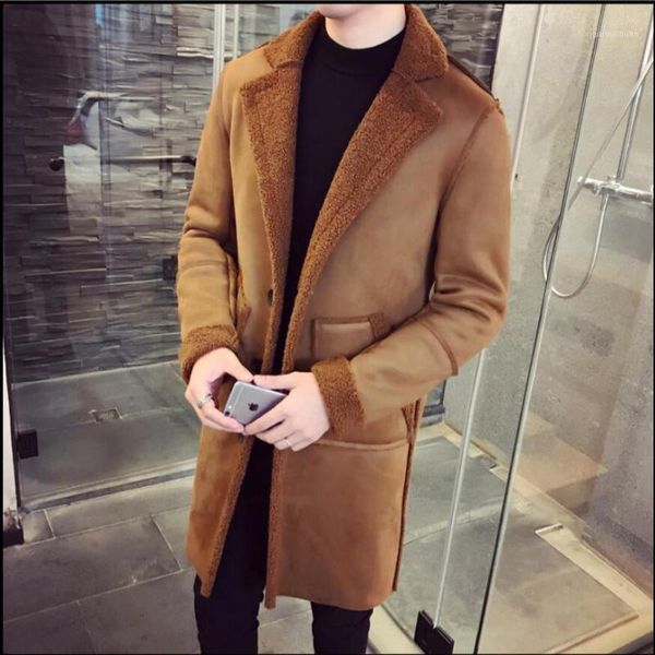 m-3xl new suede windbreaker men's long coat winter plus velvet warm korean version of the slim trend handsome student coats1, Black
m-3xl new suede windbreaker men's long coat winter plus velvet warm korean version of the slim trend handsome student coats1, Black