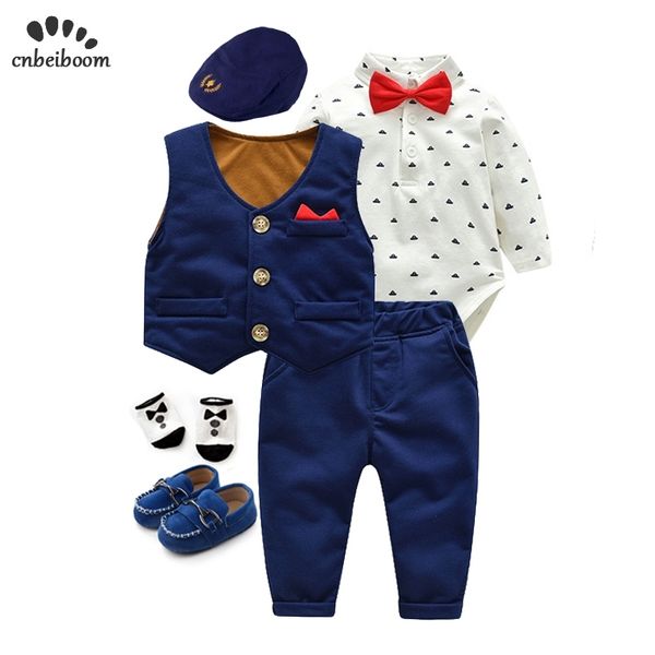 6 piece/lot newborn baby boys clothes cotton infant long sleeve rompers vest pant gentleman suits boys birthday clothing set y200323, White
6 piece/lot newborn baby boys clothes cotton infant long sleeve rompers vest pant gentleman suits boys birthday clothing set y200323, White