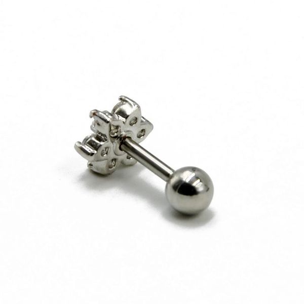 1pcs steel prong set crystal zircon flower ear cartilage tragus helix earring piercing labret stud lip ring charming jewelry 16g q bbynmc, Silver
1pcs steel prong set crystal zircon flower ear cartilage tragus helix earring piercing labret stud lip ring charming jewelry 16g q bbynmc, Silver