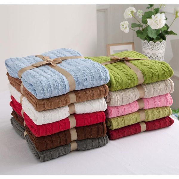 blankets 27 100% cotton blanket handmade soft knitted solid color plaid throw on sofa bed plane warm bedspreads
blankets 27 100% cotton blanket handmade soft knitted solid color plaid throw on sofa bed plane warm bedspreads