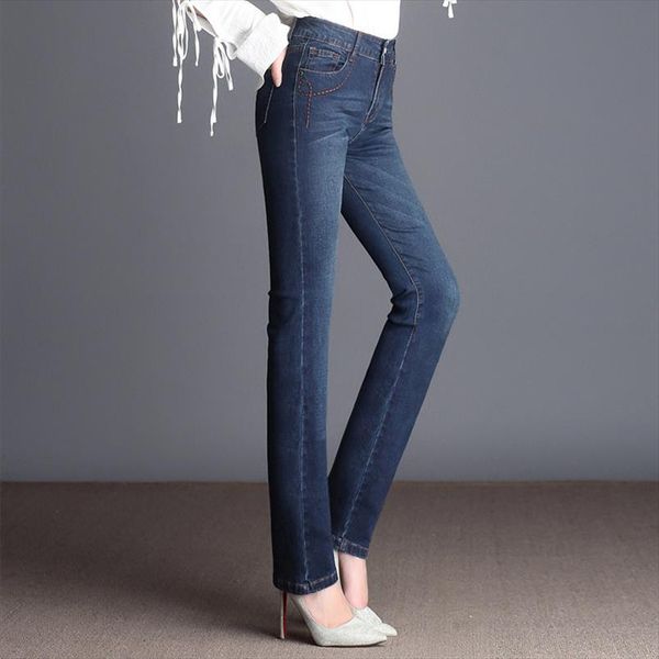 womens straight leg jeans high waist stretch slimming fit rebound skinny leg denim jeans plus size drop shipping, Blue
womens straight leg jeans high waist stretch slimming fit rebound skinny leg denim jeans plus size drop shipping, Blue