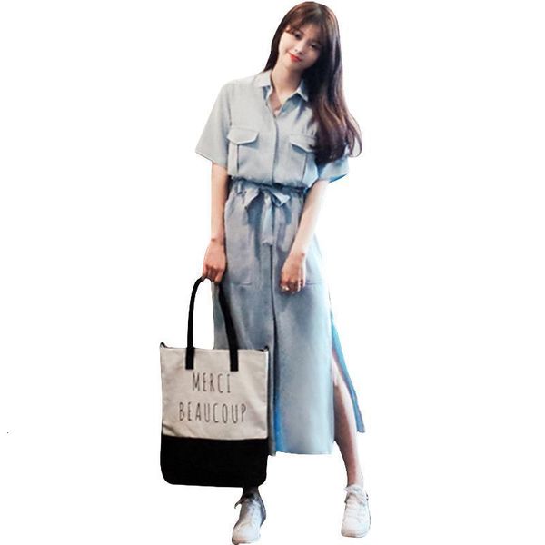 2021 new korean female lapel thin grace short tempers show blue sleeve tighten a chiffon shirt belt dressed gmse, Black;gray
2021 new korean female lapel thin grace short tempers show blue sleeve tighten a chiffon shirt belt dressed gmse, Black;gray