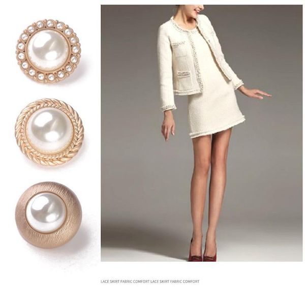 pearl gold metal buttons for clothing sewing button decorative clothes women coat sew on botones accessories garment bbytgg, Blike;white
pearl gold metal buttons for clothing sewing button decorative clothes women coat sew on botones accessories garment bbytgg, Blike;white