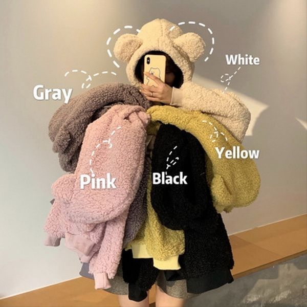 qrwr women hoodie korean style winter casual cute kawaii warm sweatshirt loose female pocket oversized hoodies for girls 201112, Black
qrwr women hoodie korean style winter casual cute kawaii warm sweatshirt loose female pocket oversized hoodies for girls 201112, Black