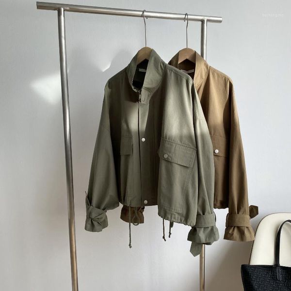 2020 autumn and winter new style jacket casual korean version loose long sleeve temperament short windbreake1, Tan;black
2020 autumn and winter new style jacket casual korean version loose long sleeve temperament short windbreake1, Tan;black