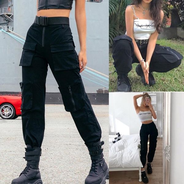 fashion woman pants female street style pockets black trousers casual daliy wild pants streetwear women overalls ropa mujer #11, Black;white
fashion woman pants female street style pockets black trousers casual daliy wild pants streetwear women overalls ropa mujer #11, Black;white