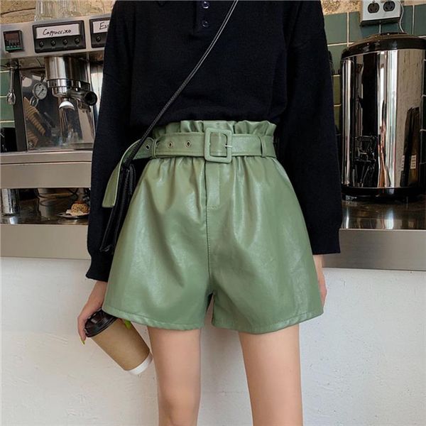 pu leather wide legged shorts slashes women pu shorts women 2020 elastic high waist short faux leather bottoms k65, White;black
pu leather wide legged shorts slashes women pu shorts women 2020 elastic high waist short faux leather bottoms k65, White;black