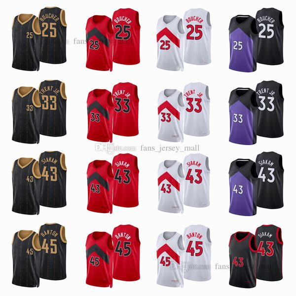 printed city basketball jerseys pascal 43 siakam gary 33 trent jr. chris 25 boucher dalano 45 banton jersey color white red black custom, Black;red
printed city basketball jerseys pascal 43 siakam gary 33 trent jr. chris 25 boucher dalano 45 banton jersey color white red black custom, Black;red