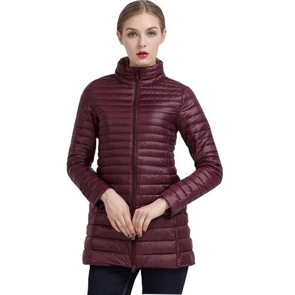 2020 new 90% white duck down light jacket ultra fine long female portable winter coat plus size mujer chaquets, Black
2020 new 90% white duck down light jacket ultra fine long female portable winter coat plus size mujer chaquets, Black
