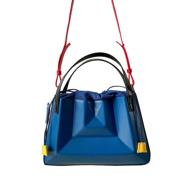 unique chic leather organ bag large drawstring bucket bag geometric folded female handbag portable diagonal cross shoulder
unique chic leather organ bag large drawstring bucket bag geometric folded female handbag portable diagonal cross shoulder