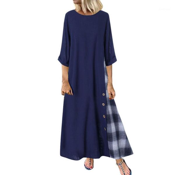 jaycosin summer dresses women women casual patchwork 3/4 sleeves o-neck button high low hem plus size dress loose dress dropship1, Black;gray
jaycosin summer dresses women women casual patchwork 3/4 sleeves o-neck button high low hem plus size dress loose dress dropship1, Black;gray