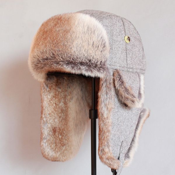 russian trooper trapper bomber winter hat man women's fur hats with ear tabs, Blue;gray
russian trooper trapper bomber winter hat man women's fur hats with ear tabs, Blue;gray