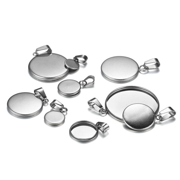 10pcs/lot 6-25mm stainless steel blank trays pendant settings with clasps cabochon base bezel for diy jewelry making supplies wmtspn
10pcs/lot 6-25mm stainless steel blank trays pendant settings with clasps cabochon base bezel for diy jewelry making supplies wmtspn