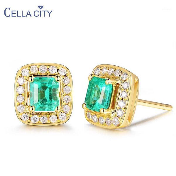 stud cellacity geometry silver 925 jewelry gemstones earrings for women green crystal gold color female classic ear studs anniversary1, Golden;silver
stud cellacity geometry silver 925 jewelry gemstones earrings for women green crystal gold color female classic ear studs anniversary1, Golden;silver