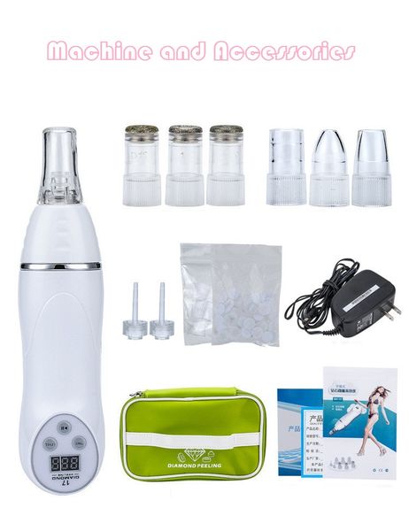 6 tips mini diamond dermabrasion skin peeling beauty machine vacuum blackhead/acne remove face cleaning facial equipment perfect
6 tips mini diamond dermabrasion skin peeling beauty machine vacuum blackhead/acne remove face cleaning facial equipment perfect