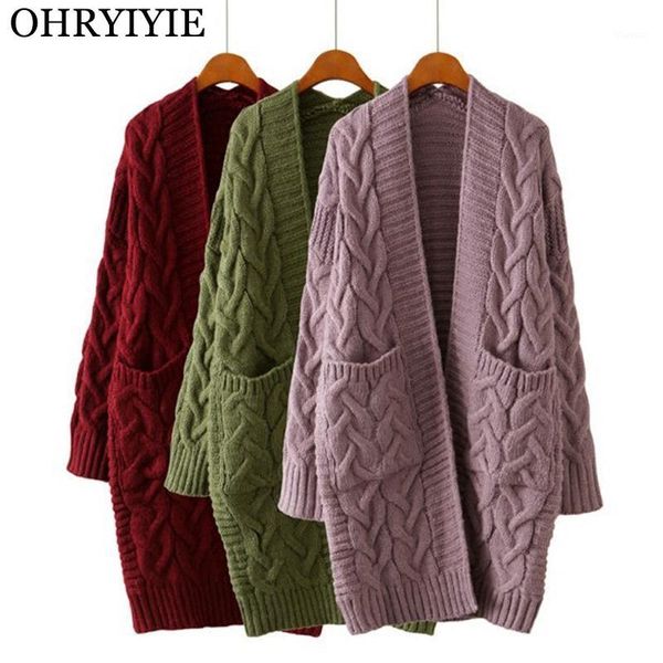 ohryiyie autumn winter women long cardigan sweater 2018 new fashion thick coarse wool sweater female knitted sweaters coat1, White;black
ohryiyie autumn winter women long cardigan sweater 2018 new fashion thick coarse wool sweater female knitted sweaters coat1, White;black