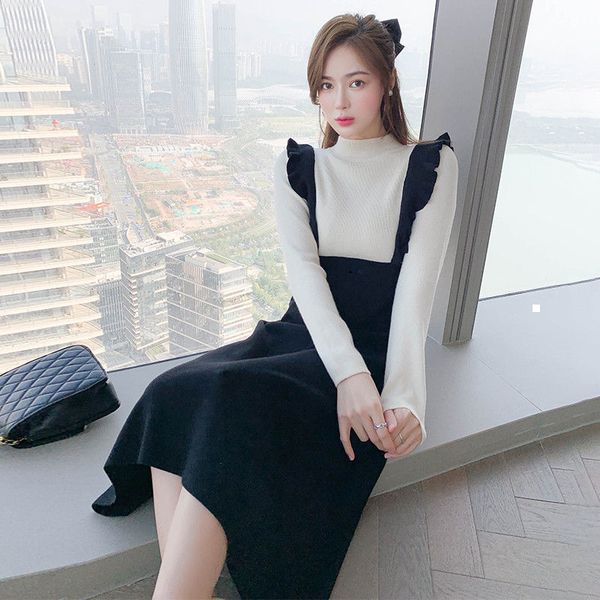new 2021 spring thin dressed in knitted or crocheted two pieces black slivers white sleeve long women's dresses y239 jdf5 u37j, Black;gray
new 2021 spring thin dressed in knitted or crocheted two pieces black slivers white sleeve long women's dresses y239 jdf5 u37j, Black;gray