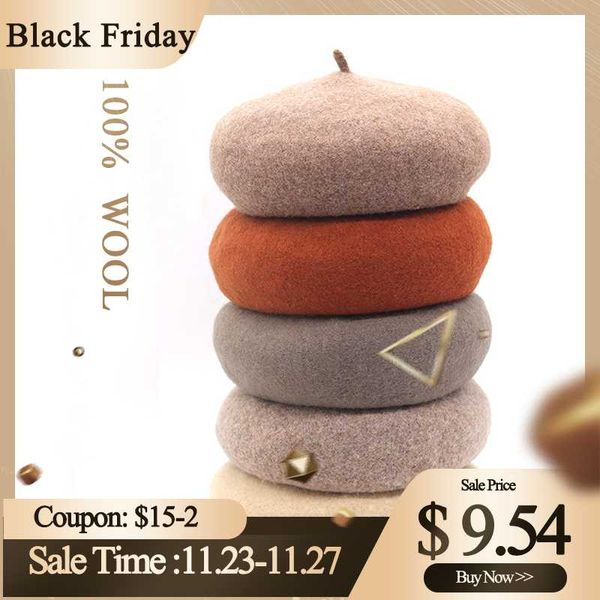fashion trendy women girl beret french artist warm 100% pure wool winter beanie hats vintage solid color elegant lady winter cap, Blue;gray
fashion trendy women girl beret french artist warm 100% pure wool winter beanie hats vintage solid color elegant lady winter cap, Blue;gray