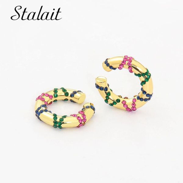 shine single colorful ear bone clip earring fashion alloy ear clip without pierced gold c-shape earrings1, Silver
shine single colorful ear bone clip earring fashion alloy ear clip without pierced gold c-shape earrings1, Silver