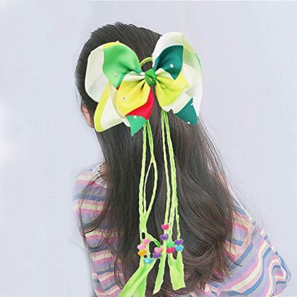 4pcs 8 inch rhinestone hair bow elastic bands with nylon braided tails wigs rainbow large bows 8 pigtail holder for girls teens wmtxoe, Slivery;white
4pcs 8 inch rhinestone hair bow elastic bands with nylon braided tails wigs rainbow large bows 8 pigtail holder for girls teens wmtxoe, Slivery;white