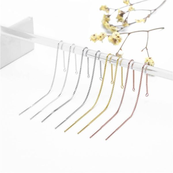 2pcs drop earring line 925 sterling silver 9cm long connector chain for tassel earrings making diy ear jewelry charm linker h jllcng
2pcs drop earring line 925 sterling silver 9cm long connector chain for tassel earrings making diy ear jewelry charm linker h jllcng