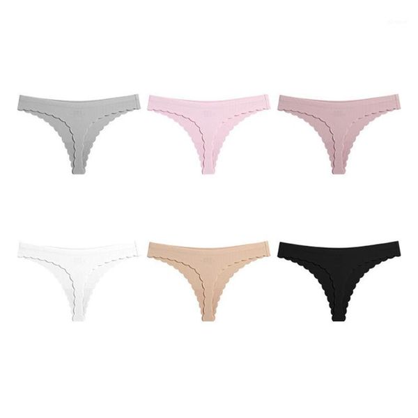 women solid color seamless thong panties scalloped edge low rise underwear g-string ribbed no show briefs lingerie1, Black;pink
women solid color seamless thong panties scalloped edge low rise underwear g-string ribbed no show briefs lingerie1, Black;pink