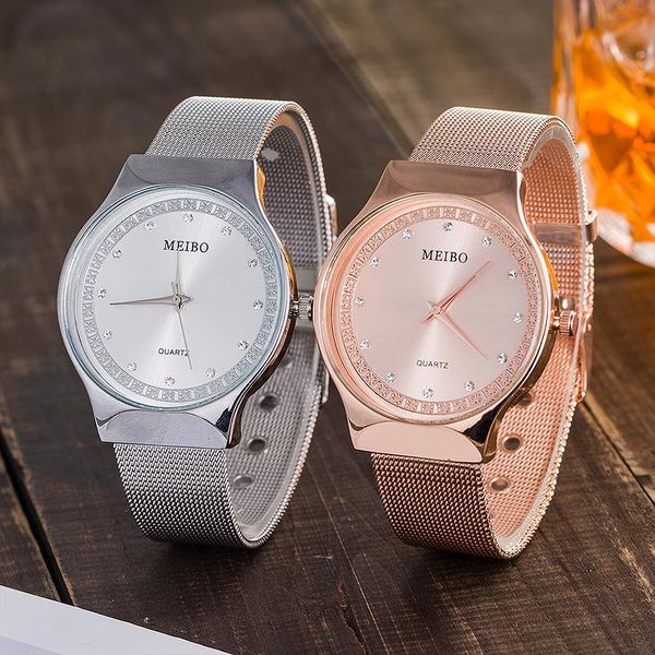 meibo brand watch women rose gold rhinestone crystal quartz watch ladies fashion stainless steel watches clock relogio feminino, Slivery;brown
meibo brand watch women rose gold rhinestone crystal quartz watch ladies fashion stainless steel watches clock relogio feminino, Slivery;brown