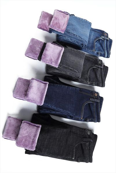 2020 women winter fleece jeans new solid warm thicken denim pencil pants fashion skinny jean pants slim trousers p9199, Blue
2020 women winter fleece jeans new solid warm thicken denim pencil pants fashion skinny jean pants slim trousers p9199, Blue