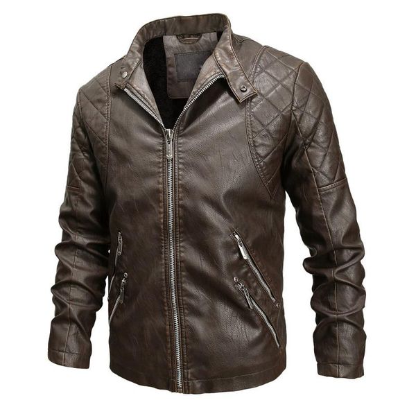 men's fur & faux men winter leather jacket biker motorcycle zipper long sleeve coat fashion pocket design pu jacket10.15, Black
men's fur & faux men winter leather jacket biker motorcycle zipper long sleeve coat fashion pocket design pu jacket10.15, Black
