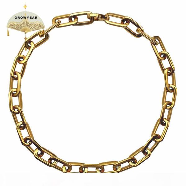 thick flat rounded rectangle gold-color link chain necklace men women stainless steel fashion jewelry 1 piece ing, Silver
thick flat rounded rectangle gold-color link chain necklace men women stainless steel fashion jewelry 1 piece ing, Silver