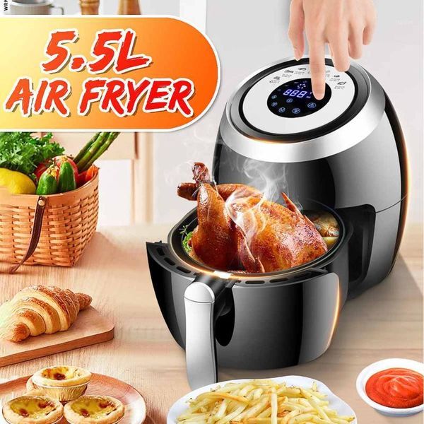 5.5l air fryer multi-function electric pan with basket health chip oil oven cooker led touch screen non-stick pot coating1
5.5l air fryer multi-function electric pan with basket health chip oil oven cooker led touch screen non-stick pot coating1
