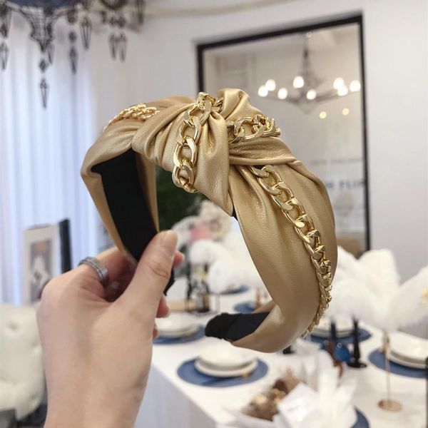 bohemian knotted headband fashion gold chain wide side headband soft pu leather women solid color hairband bezel hair accessory q sqcaeh
bohemian knotted headband fashion gold chain wide side headband soft pu leather women solid color hairband bezel hair accessory q sqcaeh