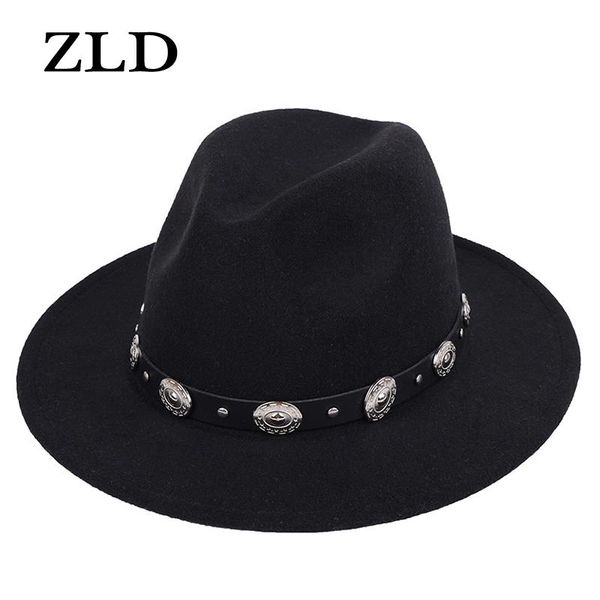zld men women fedoras hat british vintage fashion black belt decoration hats rivet cap men gentleman jazz caps casual cowboy hat, Blue;gray
zld men women fedoras hat british vintage fashion black belt decoration hats rivet cap men gentleman jazz caps casual cowboy hat, Blue;gray
